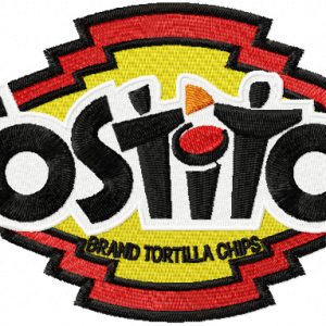 Tostitos Tortilla Chips logo embroidery design