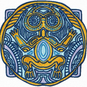 Totem embryo embroidery design