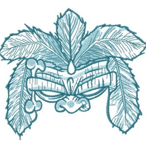 Totem mask embroidery design