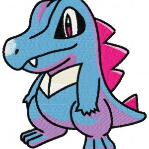 Totodile embroidery design