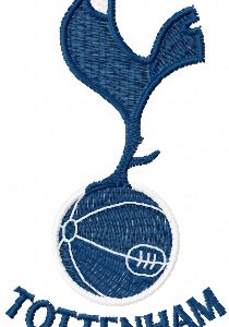 Tottenham Hotspur Club logo embroidery design