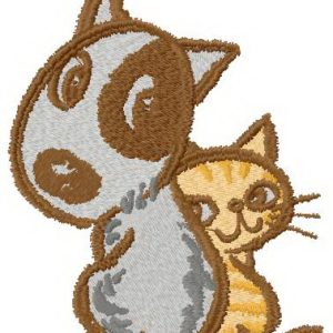 Touching friendship 2 embroidery design