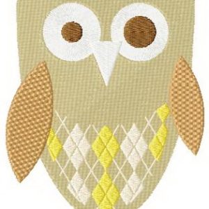 Toy owl embroidery design