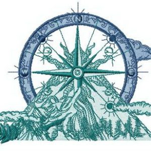 Traveler's club embroidery design