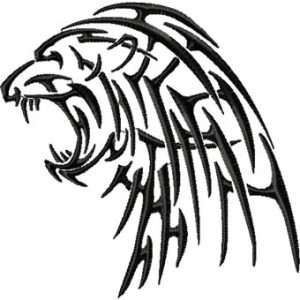 Tribal Coguar embroidery design