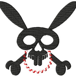 Crazy Bunny Tribal embroidery design