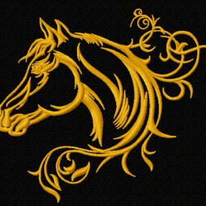 Tribal horse 4 embroidery design