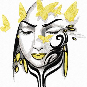 Tribal Lady  embroidery design