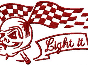 Tribal Racing embroidery design
