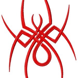 Tribal spider embroidery design