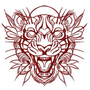 Tribal tiger 4 embroidery design
