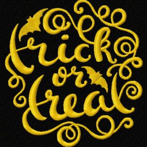 Trick or treat 3 embroidery design