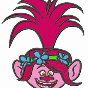 Troll Poppy embroidery design