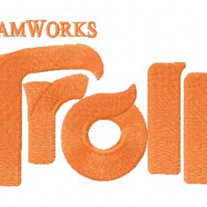 Trolls logo 2 embroidery design
