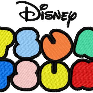 Tsum Tsum logo embroidery design