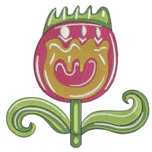 Tulip embroidery design