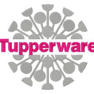 Tupperware logo embroidery design