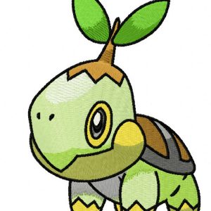 Turtwig embroidery design