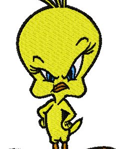 Tweety Angry  embroidery design