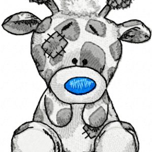 Twiggy Giraffe embroidery design