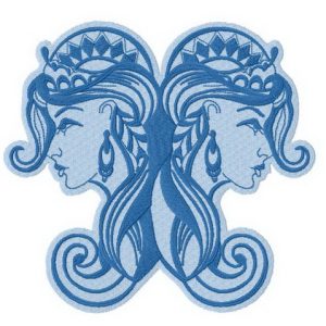 Twins 2 embroidery design