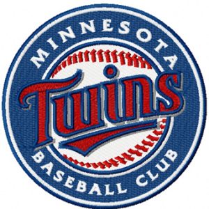 Twins Minnesota baseball club embroidery design