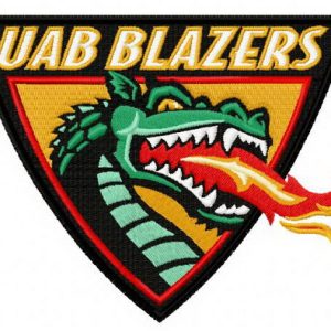 UAB Blazers logo embroidery design