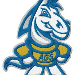UC Davis Aggies logo embroidery design