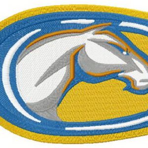 UC Davis Aggies logo embroidery design