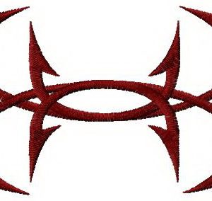 Under Armour Fish Hook logo embroidery design