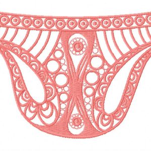 Underpants embroidery design