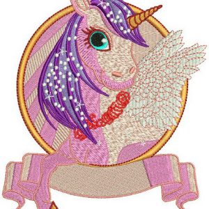 Unicorn 2 embroidery design