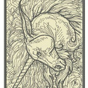 Unicorn 6 embroidery design