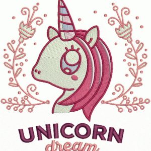 Unicorn dream 4 embroidery design
