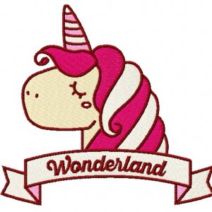 Unicorn from Wonderland 2 embroidery design
