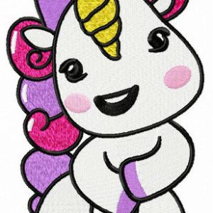 Unicorn's song embroidery design