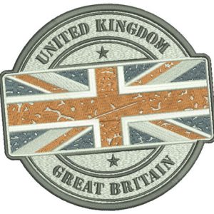 Union Jack embroidery design