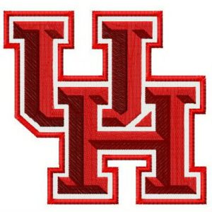 University of Houston collegiate symbol embroidery design