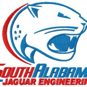 University of South Alabama logo embroidery design