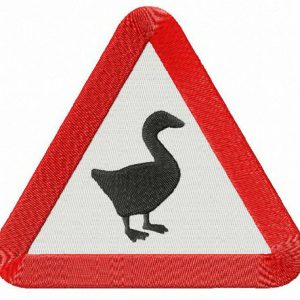 Untitled Goose Game alternative logo embroidery design