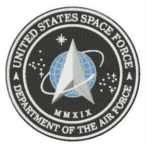 United States Space Force logo embroidery design