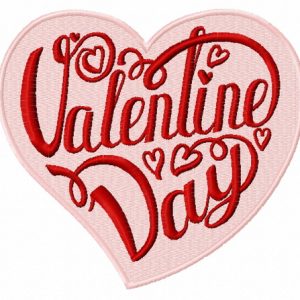 Valentine Day embroidery design