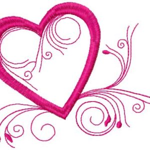 Valentine's day Heart embroidery design