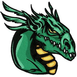 Valley dragon embroidery design