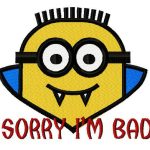 Vampire Minion 3 embroidery design