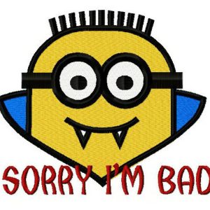 Vampire Minion 3 embroidery design