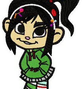 Vanellope Von Schweetz 2 embroidery design