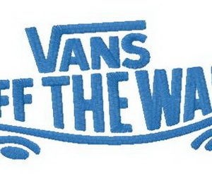 Vans alternative logo embroidery design