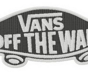 Vans logo embroidery design