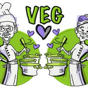 Veg embroidery design